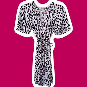 Polka Dot Dress with waste tie!